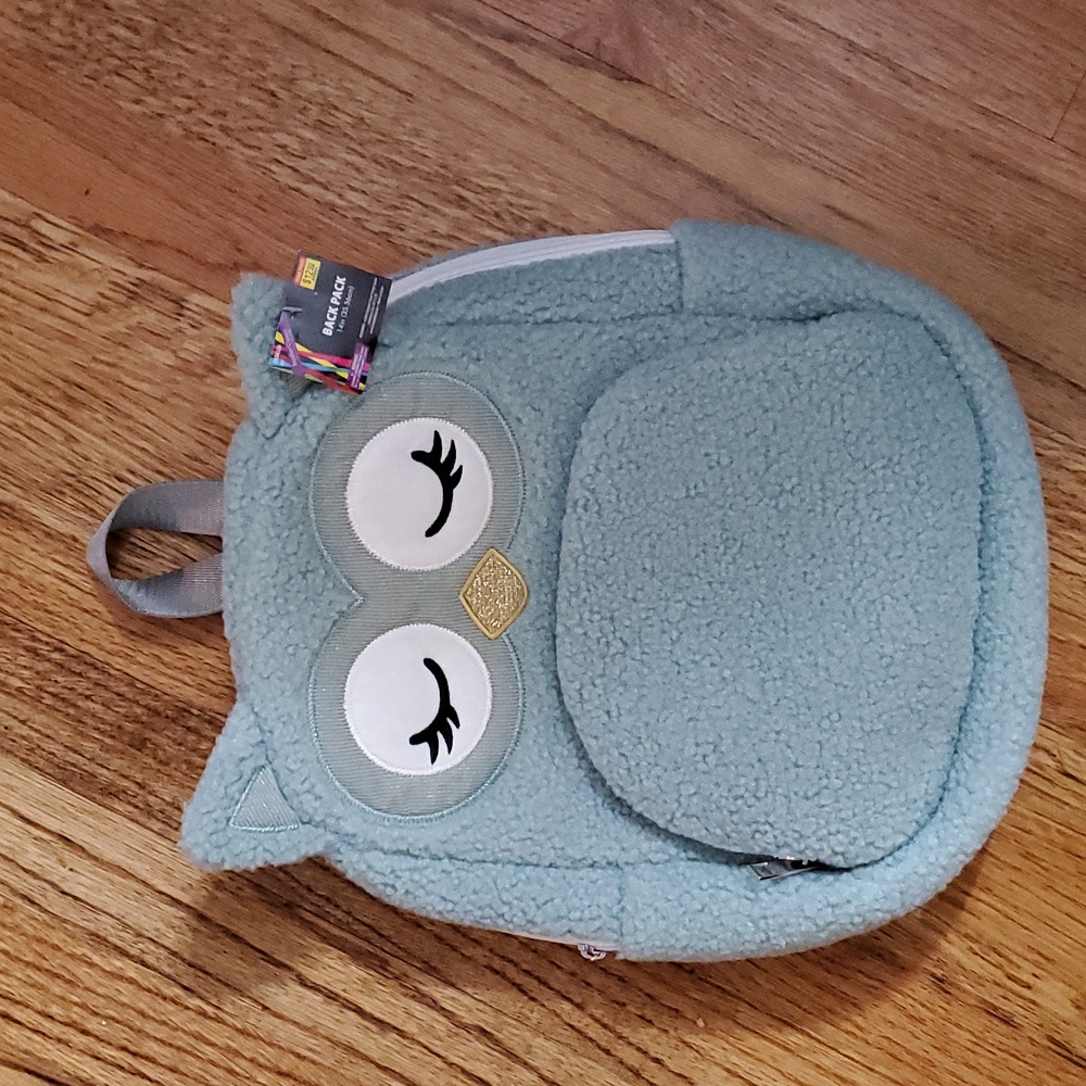 Brother Sister Design Studio Turquoise Owl Backpack- NWT